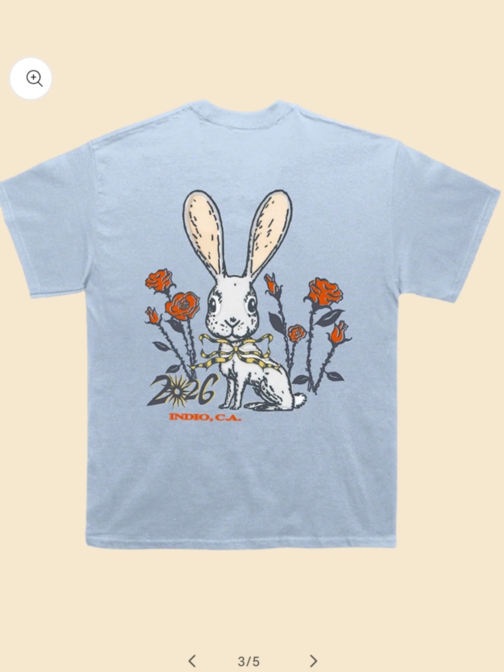 NWT Coachella Official 2026 Ribbons & Roses Tee